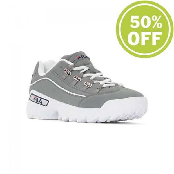 Fila Hometown Men's Sneakers - Grey/White,NZ 864-71246